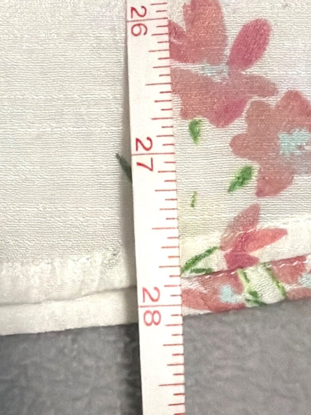 Como Vintage Floral Print White Blouse With Tie Neck & Short Sleeves 3X Womens T - Picture 5 of 5